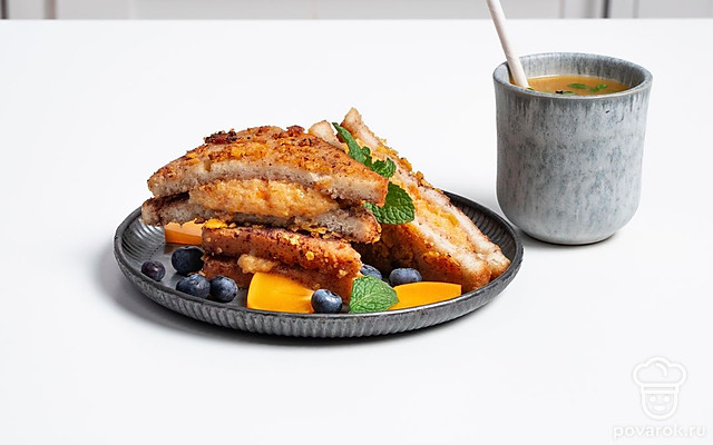 Тост с фруктовым пюре — Рецепт с фото