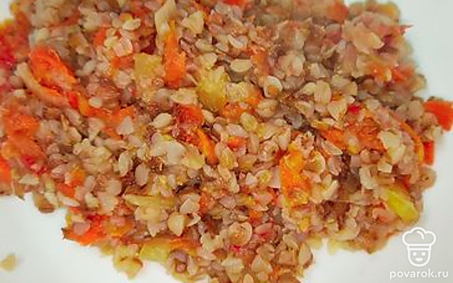 Яркая гречка с овощами — Рецепт с фото