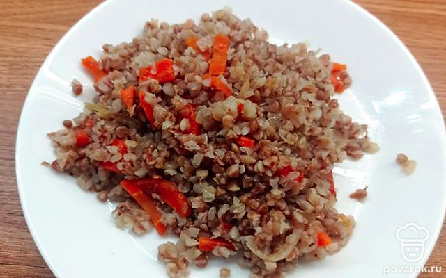 Постная гречка с овощами — Рецепт с фото