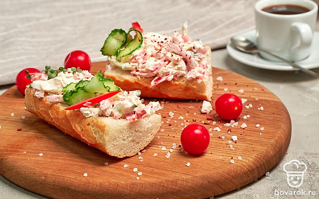 Багет с «Фетаксой» — Рецепт с фото