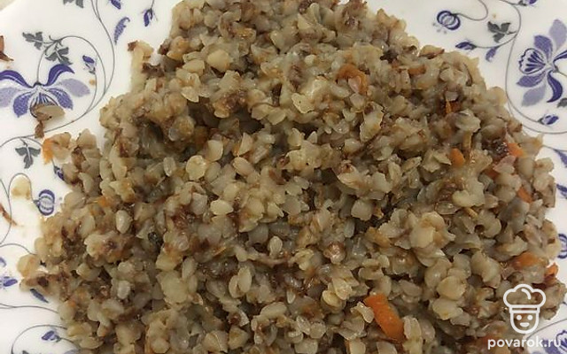 Гречка с морковью на сливочном масле — Рецепт с фото