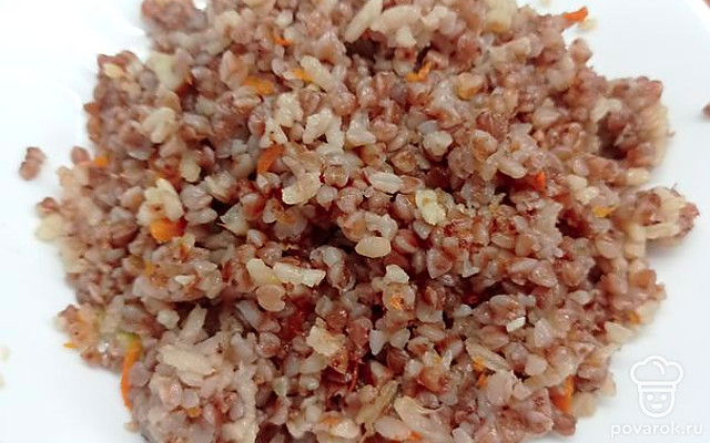 Гречка с рисом и овощами на гарнир — Рецепт с фото