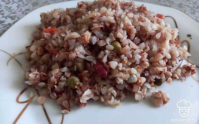 Гречка с овощной смесью — Рецепт с фото