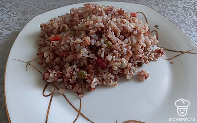 Гречка с овощами готова!
Приятного аппетита!