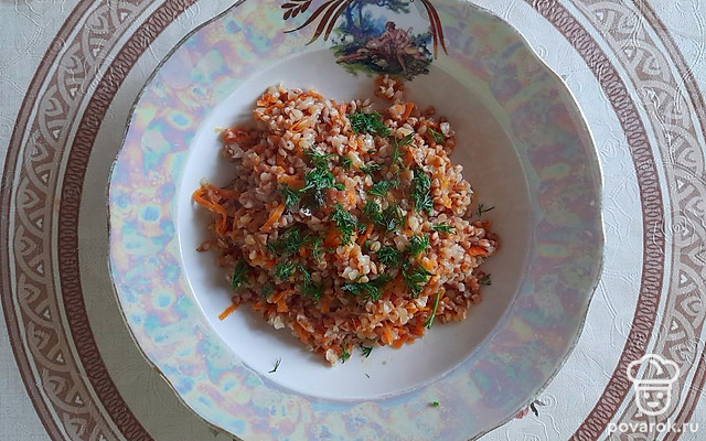 Гречка на сковороде — Рецепт с фото