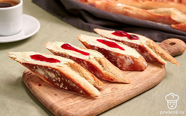 Домашний багет в духовке — Рецепт с фото