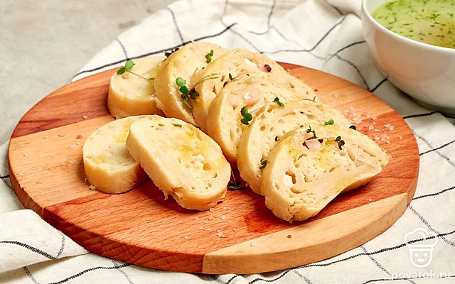 Багет со свиным салом — Рецепт с фото