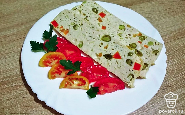 Куриный террин с овощами и сливками — Рецепт с фото
