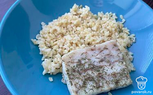 Филе минтая с булгуром — Рецепт с фото