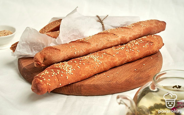 Багет с топленым сливочным маслом — Рецепт с фото