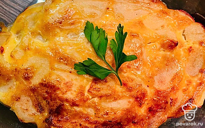 Запеченный картофель с овощами «Сливочный» — Рецепт с фото