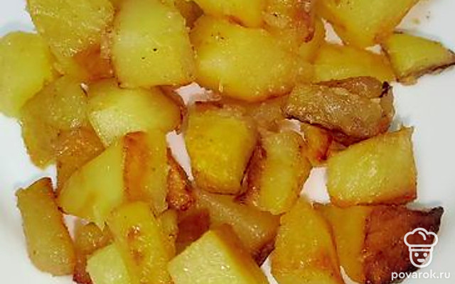 Жареная картошка с румяной корочкой — Рецепт с фото