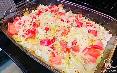 Запеченный картофель с курицей «Сливочный» — Рецепт с фото