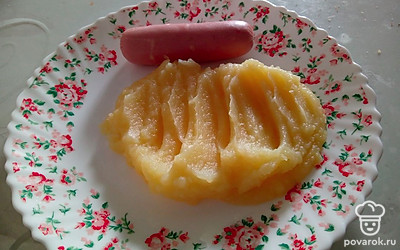 Пюре подайте с сосисками или сарделькой!