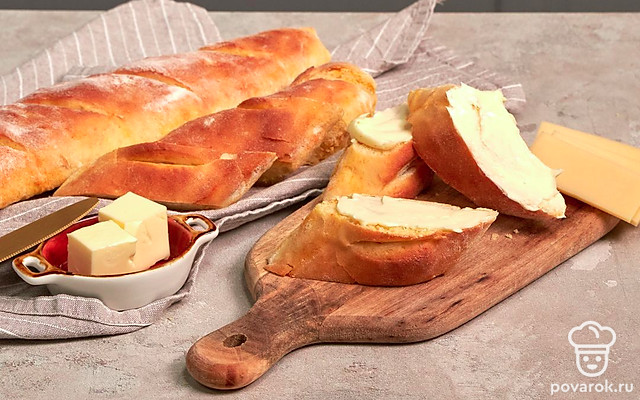 Простой рецепт багета — Рецепт с фото