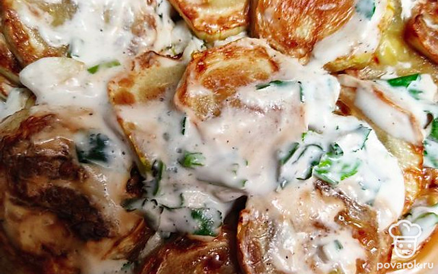 Кабачки в сметане — Рецепт с фото