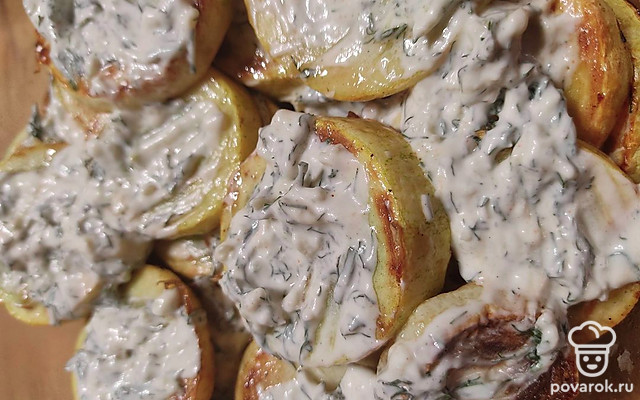 Кабачки в чесночном соусе — Рецепт с фото