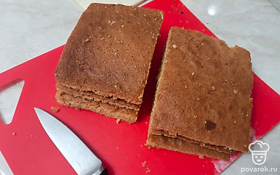 Нарежьте на квадраты.