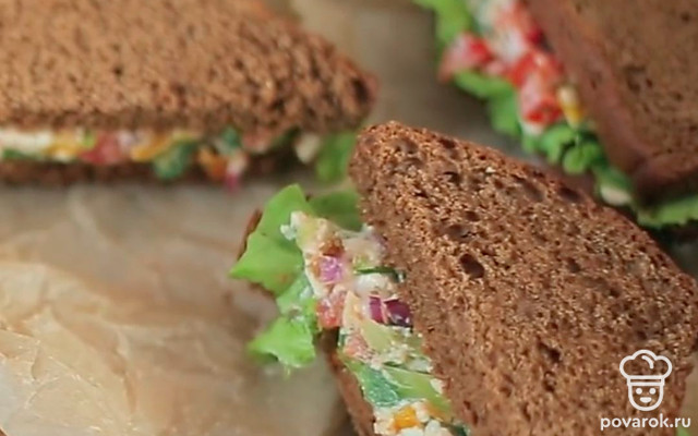 Сэндвич с курицей — Рецепт с фото