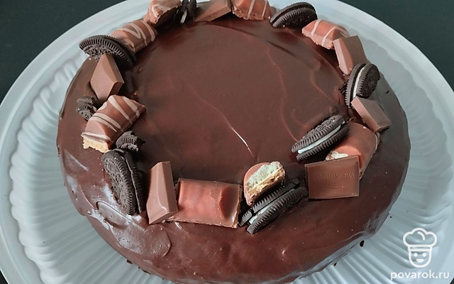 Шоколадный торт с бананом — Рецепт с фото