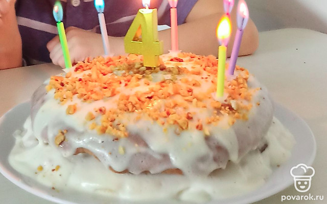 Морковный пирог на сметане — Рецепт с фото