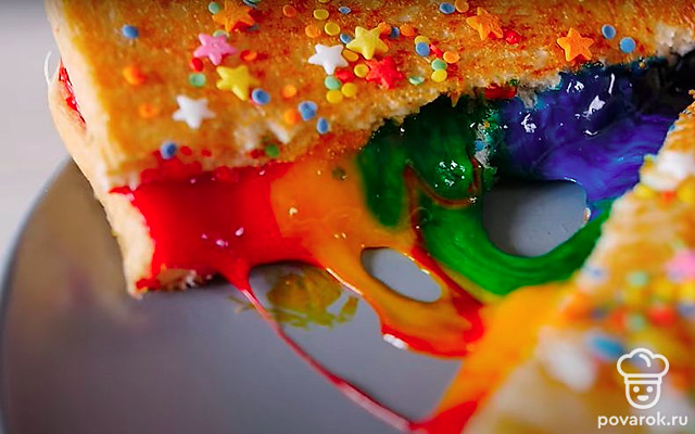 Сэндвич «Радуга» — Рецепт с фото