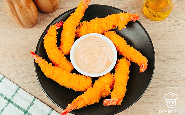 Креветки в сухарях панко — Рецепт с фото