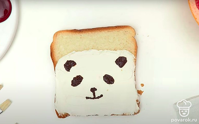 Тост «Панда» — Рецепт с фото