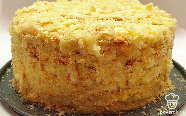 Тающий во рту домашний торт со сливочным кремом — Рецепт с фото