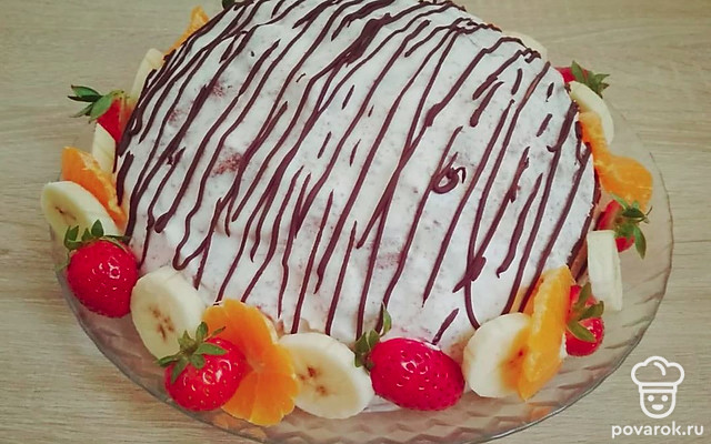 Ароматный торт «Кучерявый мальчик» — Рецепт с фото