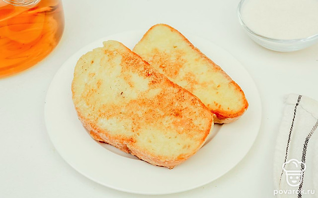 Сладкие гренки из хлеба — Рецепт с фото