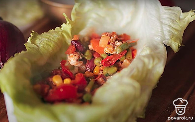 Тако с курицей и овощами — Рецепт с фото