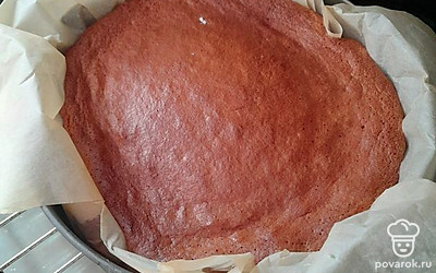 Разогрейте духовку до 180 градусов. Распределить пергаментную бумагу,смажьте маслом. Выпекайте бисквит 35-40 минут до сухой шпажки, ориентируясь на свою духовку. Первые 30 минут не открывайте духовку, чтобы бисквит не опал.