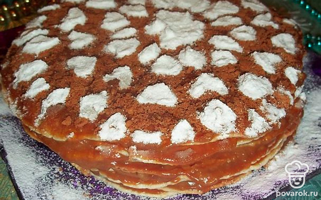 Вафельный торт «Зимняя сказка» — Рецепт с фото