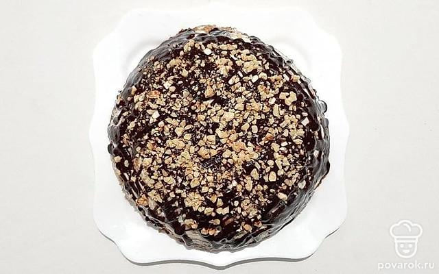 Сладкий торт из пряников с бананами — Рецепт с фото