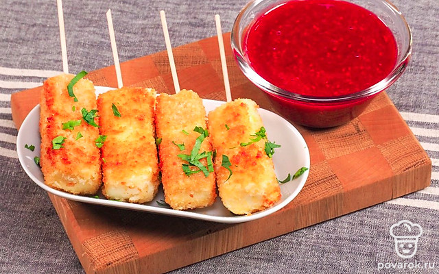 Жареный плавленый сыр — Рецепт с фото