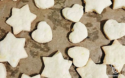 Ароматное ванильное печенье готово. 