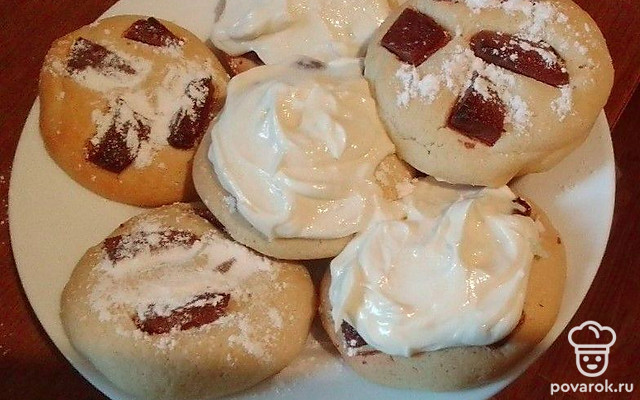 Печенье с шоколадом — Рецепт с фото