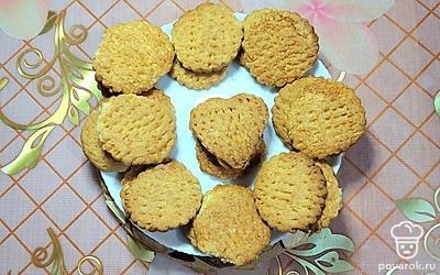 Готовое печенье подавайте к чаю. 