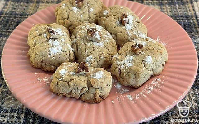 Печенье с грецким орехом — Рецепт с фото