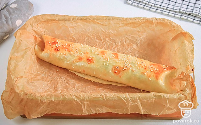 Запеченный лаваш с картофелем и сыром — Рецепт с фото