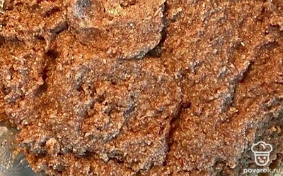 Тесто должно получиться липким.