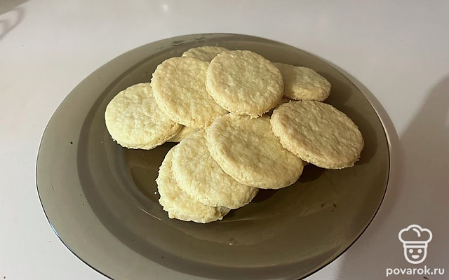 Самое простое песочное печенье на сливочном масле — Рецепт с фото