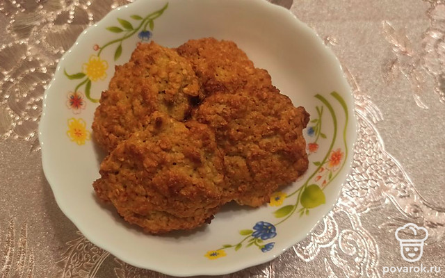 Печенье из овсянки с тыквенным пюре — Рецепт с фото