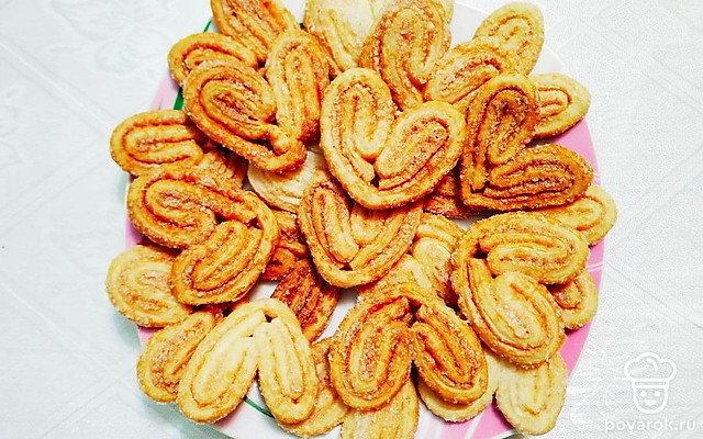 Печенье-сердечки с сахаром — Рецепт с фото