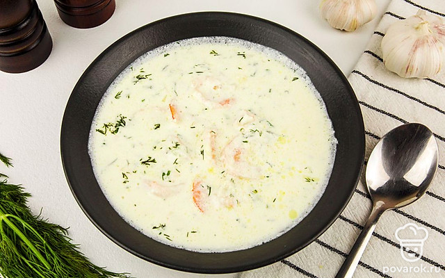 Креветки в чесночно-сливочном соусе — Рецепт с фото