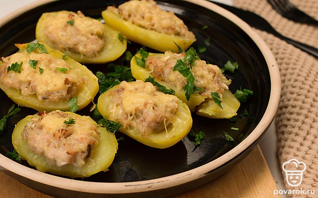 Фаршированный картофель — Рецепт с фото