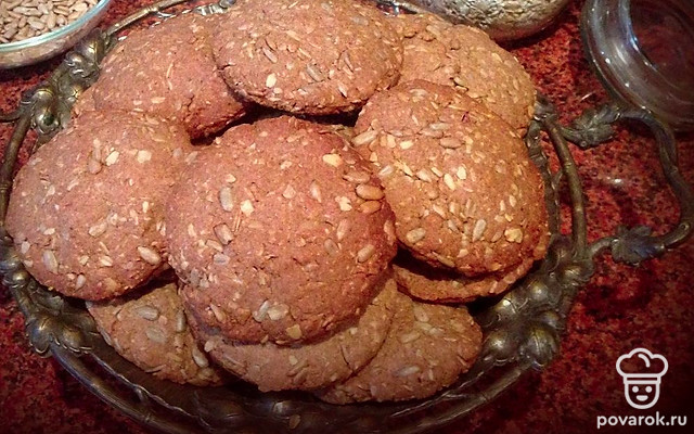 Овсяное печенье с семечками — Рецепт с фото