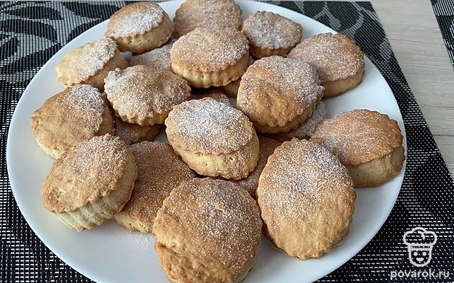 Ароматное домашнее печенье на сметане — Рецепт с фото