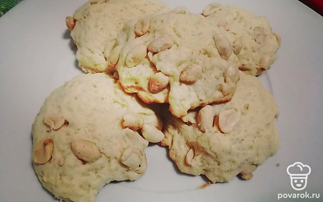 Печенье домашнее с арахисом — Рецепт с фото